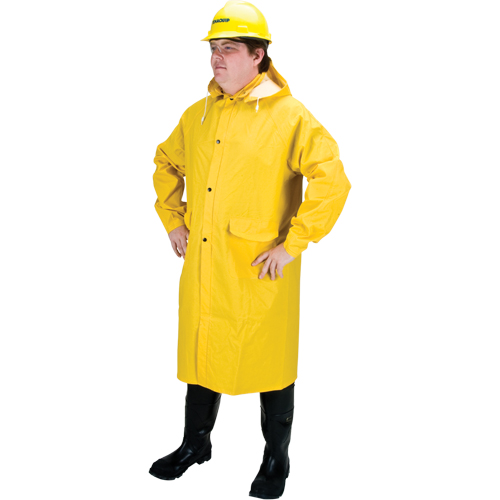 RZ200 Long Rain Coat, Polyester, Small, Yellow CSL Industriel Inc.