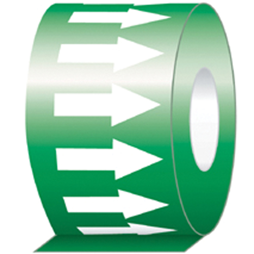 Directional Flow Arrow Tapes, 108', White on Green CSL Industriel Inc.