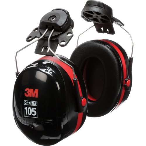 Peltor Optime 105 Series Earmuffs, Cap Mount, 27 NRR dB CSL Industriel Inc.