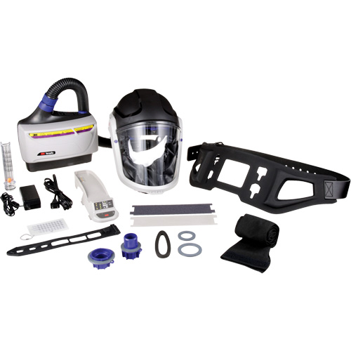 Trousse industrielle lourde pour APR motoris&eacute; TR-600 de Versaflo, Capuchon & visi&egrave;re, Pile Lithium-ion CSL Industriel Inc.