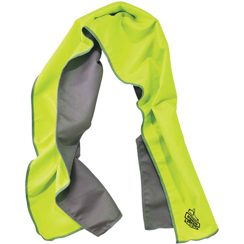 Chill-Its&reg; 6602MF Microfiber Cooling Towel, Hi-Vis Lime CSL Industriel Inc.