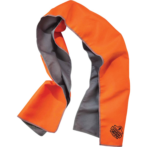 Serviette de refroidissement en microfibre Chill-Its 6602MF, Orange haute visibilit&eacute; CSL Industriel Inc.