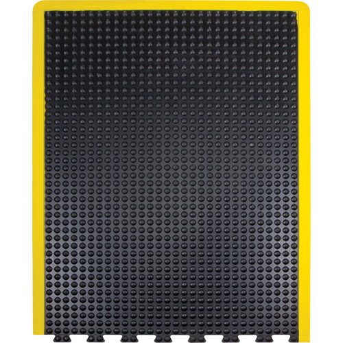 Anti-Fatigue Dome Matting, Bubbled, 3' x 4' x 1/2", Black, Rubber CSL Industriel Inc.