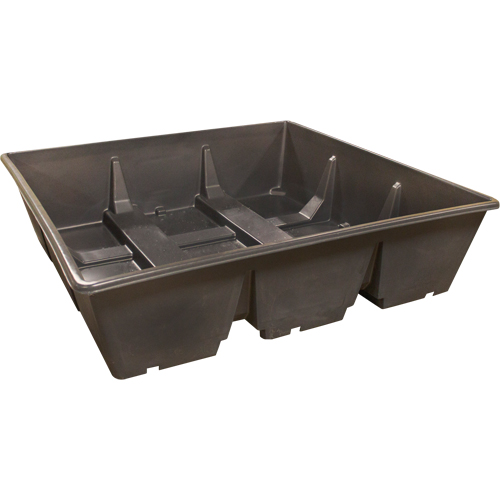 Bac de r&eacute;cup&eacute;ration GRV, Capacit&eacute; de d&eacute;versement 385 gal. US, 76" x 76" x 20" CSL Industriel Inc.