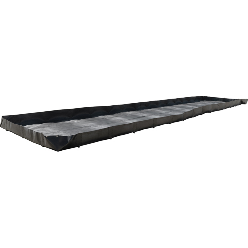 Berme pour r&eacute;servoir de fracturation, Capacit&eacute; 3740 gal. US, 50' la x 10' lo x 12" h, Support en L CSL Industriel Inc.