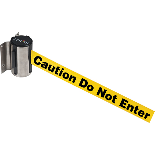 Wall Mount Barrier, Steel, Screw Mount, 7', Yellow Tape CSL Industriel Inc.