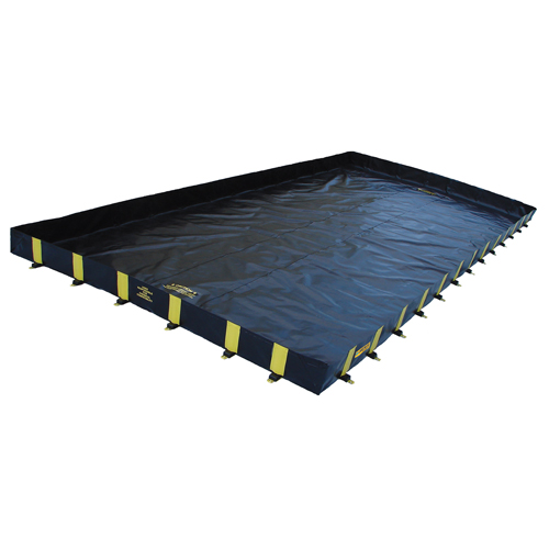 Rigid-Lock QuickBerm&reg;, 1795 gal. Capacity, 12' W x 20' L x 12" H, Stake Wall CSL Industriel Inc.