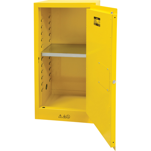Flammable Storage Cabinet, 16 gal., 1 Door, 23" W x 44" H x 18" D CSL Industriel Inc.