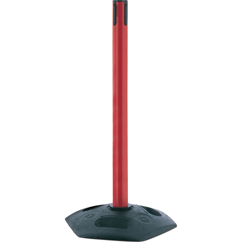 Poteau receveur robuste &agrave; ligne simple, Hauteur de 38", Rouge CSL Industriel Inc.