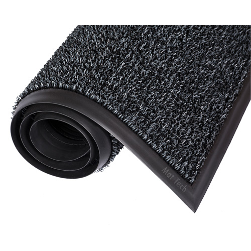 Astro-Plus Mat, Polyethylene, Scraper Type, Textured Pattern, 3-3/10' x 8', Charcoal CSL Industriel Inc.