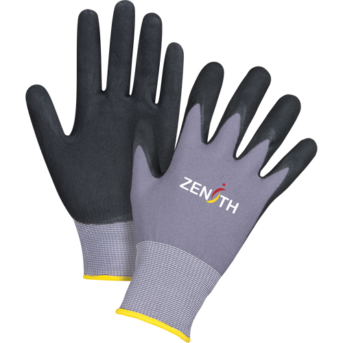 Gants ZX-1 de premi&egrave;re qualit&eacute; compatibles avec les &eacute;crans tactiles, 11/2T-Grand, R&ecirc;vetement Nitrile/Mousse de nitrile, Calibre 15, Enveloppe en Nylon CSL Industriel Inc.