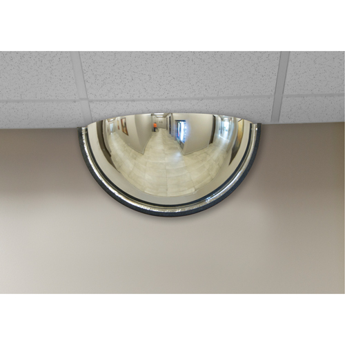 Miroir en d&ocirc;me 180°, Demi-d&ocirc;me, Dessus ferm&eacute;, Diam&egrave;tre 18" CSL Industriel Inc.