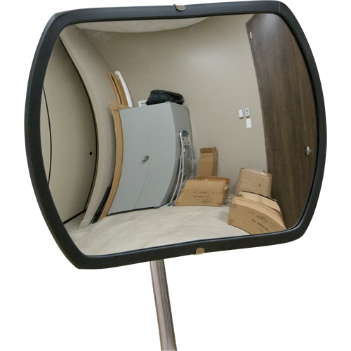 Miroir convexe rectangulaire/rond avec bras t&eacute;lescopique, 12" h x 18" la, Int&eacute;rieur/Ext&eacute;rieur CSL Industriel Inc.