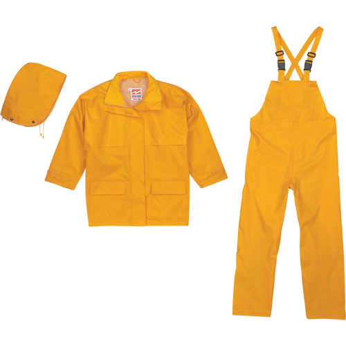 Open Road&reg; 150D Rip-Stop 3-Piece Rain Suit, Polyester, Small, Yellow CSL Industriel Inc.