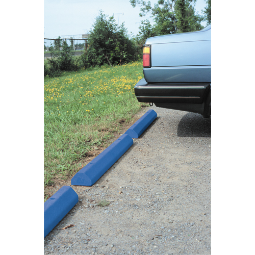 Butoirs pour voitures, Plastique, 6' l, Bleu CSL Industriel Inc.