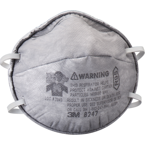 Respirateurs contre les particules 8247, R95, Certifi&eacute; NIOSH CSL Industriel Inc.