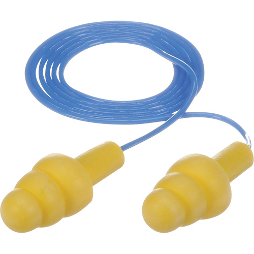 Bouchons d'oreilles pr&eacute;moul&eacute;s E-A-R Ultrafit, Avec cordon, Vrac - Sac en poly, 25 dB NRR, Taille unique CSL Industriel Inc.