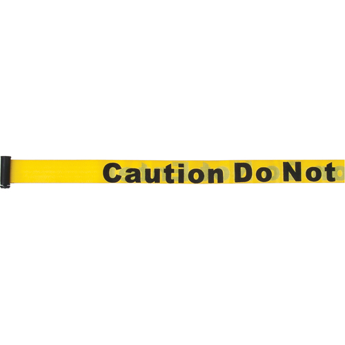 Tape Cassettes for Build-Your-Own Crowd Control Barriers, Caution Do Not Enter, 7', Yellow Tape CSL Industriel Inc.