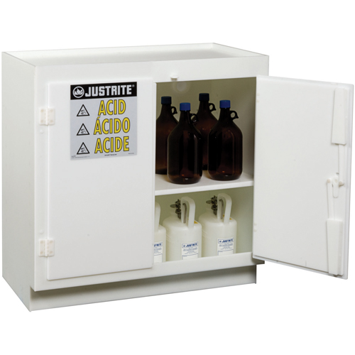 Armoires solides en poly&eacute;thyl&egrave;ne pour acides, 6 x 0,66043 gal., 36" x 35,75" x 21,75" CSL Industriel Inc.