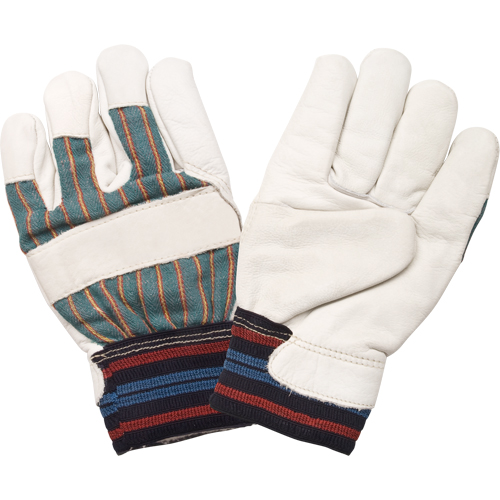Gant pour le travail doubl&eacute;s pour l'hiver r&eacute;sistant &agrave; l'abrasion, Grand, Paume en Cuir fleur de vache, Doublure en Molleton de coton CSL Industriel Inc.