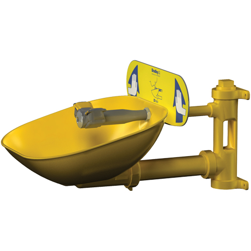 Halo Eyewash Stations, Wall-Mount Installation, Plastic Bowl CSL Industriel Inc.
