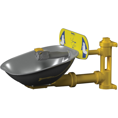 Halo Eyewash Stations, Wall-Mount Installation, Stainless Steel Bowl CSL Industriel Inc.