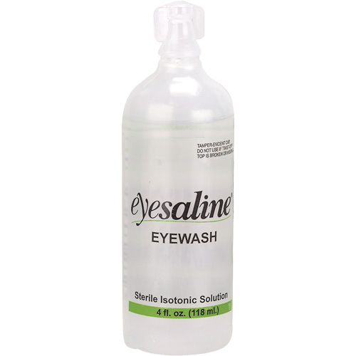 Bouteilles de solution saline pour douche oculaire, Bouteille Plein, 4 oz CSL Industriel Inc.