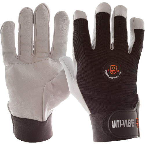 Gants antivibrations Air Glove, Taille Moyen, Paume Cuir perl&eacute; CSL Industriel Inc.
