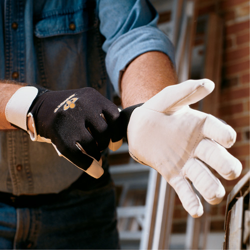 Gants antivibrations Air Glove, Taille Moyen, Paume Cuir perl&eacute; CSL Industriel Inc.