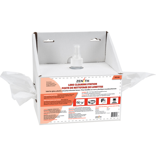 Poste de nettoyage jetables pour lentilles, Carton, 8" lo x 4" p x 8" h CSL Industriel Inc.