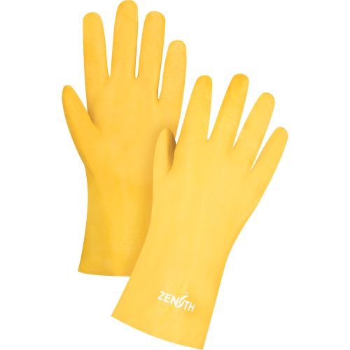 Rough-Finish Chemical-Resistant Gloves, Size 9, 12" L, PVC, Interlock Inner Lining, 47-mil CSL Industriel Inc.