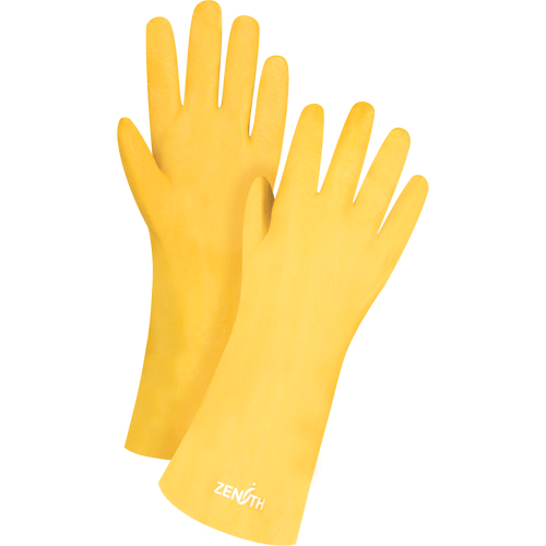 Rough-Finish Chemical-Resistant Gloves, Size 9, 14" L, PVC, Interlock Inner Lining, 47-mil CSL Industriel Inc.