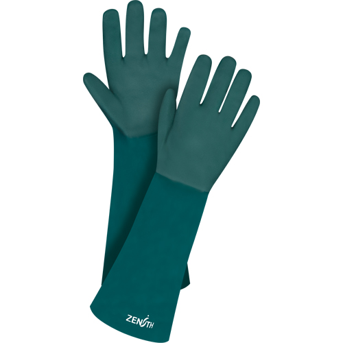 Double Dipped Green Gloves, 18" L, PVC, Cotton Jersey Inner Lining, 70-mil CSL Industriel Inc.