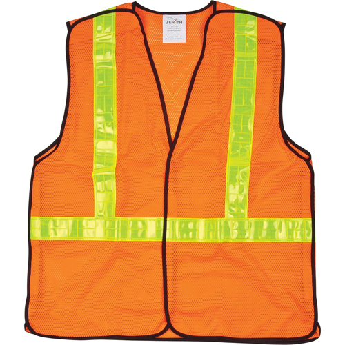 5-Point Tear-Away Traffic Safety Vest, High Visibility Orange, 2X-Large, Polyester CSL Industriel Inc.