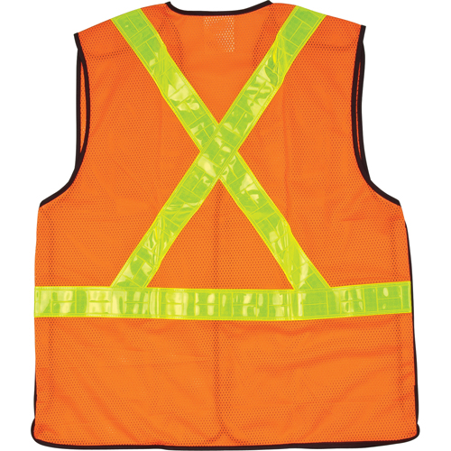 5-Point Tear-Away Traffic Safety Vest, High Visibility Orange, 2X-Large, Polyester CSL Industriel Inc.