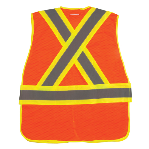 CSA Compliant High Visibility Surveyor Vest, High Visibility Orange, Large, Polyester CSL Industriel Inc.