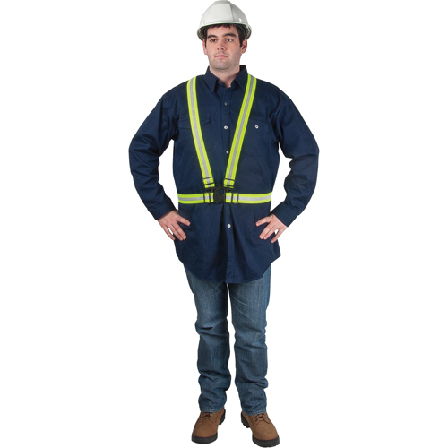 Standard-Duty Safety Harness, High Visibility Lime-Yellow, Silver Reflective Colour, 2X-Large CSL Industriel Inc.