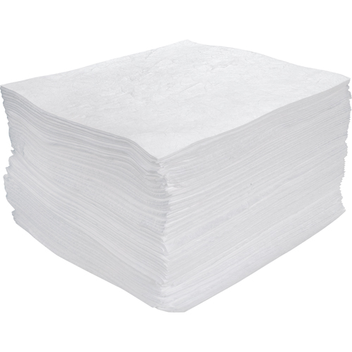 Premium Meltblown Sorbent Pads, Oil Only, 15" x 17", 30 gal. Absorbancy CSL Industriel Inc.