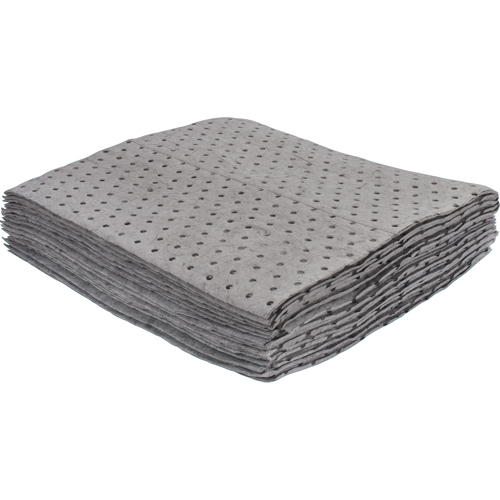 Feuilles absorbantes li&eacute;es de premi&egrave;re qualit&eacute;, Universel, 15" x 17", 8 gal. d'absorption CSL Industriel Inc.