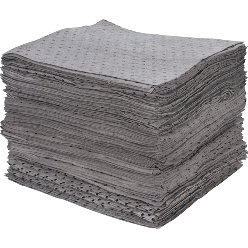 Feuilles absorbantes li&eacute;es de premi&egrave;re qualit&eacute;, Universel, 15" x 17", 30 gal. d'absorption CSL Industriel Inc.