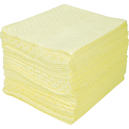 Feuilles absorbantes li&eacute;es de premi&egrave;re qualit&eacute;, Mati&egrave;res dangereuses, 15" x 18", 30 gal. d'absorption CSL Industriel Inc.