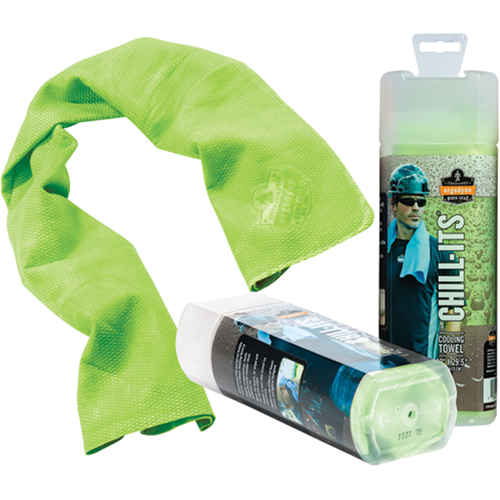 Serviettes de refroidissement 6602 Chill-Its, Lime haute visibilit&eacute; CSL Industriel Inc.
