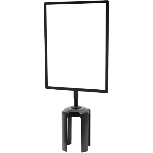 Tensabarrier&reg; Sign Frame with Adapter, Black CSL Industriel Inc.