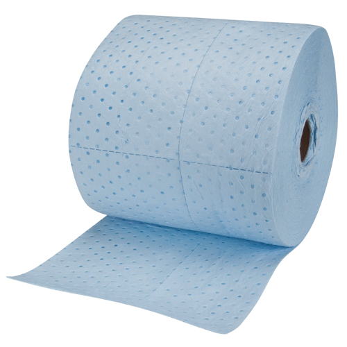 Premium Blue Bonded Sorbent Pads, Heavyweight, 150' L x 15" W, 25 gal. Absorbancy CSL Industriel Inc.