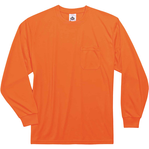 Chandail &agrave; manches longues non certifi&eacute; GloWear 8091, Polyester, Petit, Orange haute visibilit&eacute; CSL Industriel Inc.