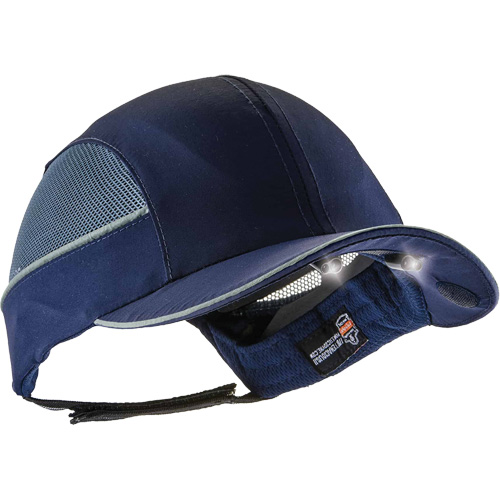 Casquette &agrave; bord long avec &eacute;clairage DEL Skullerz 8960, Bleu marin CSL Industriel Inc.