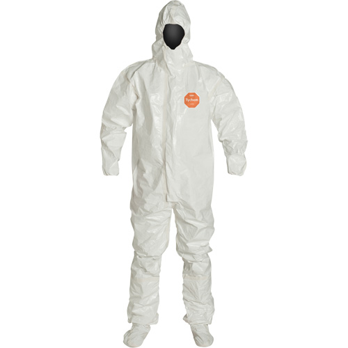 Combinaison &agrave; capuchon, Tychem 4000, T-Grand, Blanc CSL Industriel Inc.
