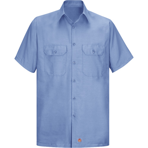 Short Sleeve Ripstop Shirt, Men's, Large (Tall), Blue CSL Industriel Inc.