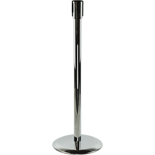Poteaux recepteurs Slimline TensaBarrier, Hauteur de 38", Chrome poli CSL Industriel Inc.
