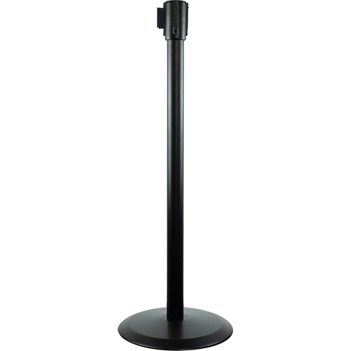 Slimline TensaBarrier&reg; Receiver Post, 38" High, Black CSL Industriel Inc.